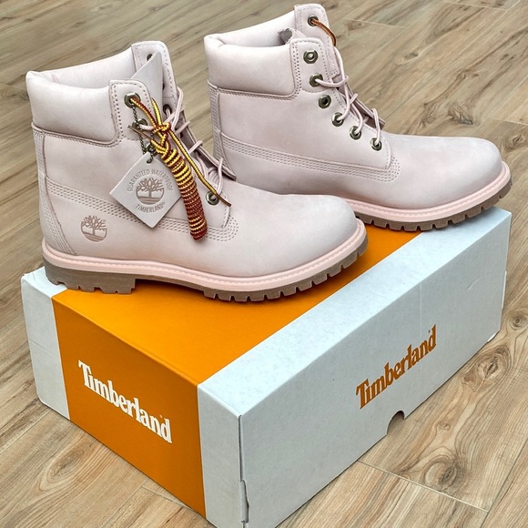 🆕🔥 TIMBERLAND® Women’s 6-Inch Premium Waterproof Boot Sz 8 M LIGHT PINK - Picture 8 of 15